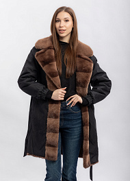 Двусторонняя шуба искусственный мех TY Alyssa фото № 4 Казахстан