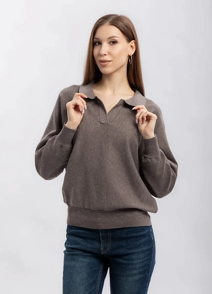 Пуловер с воротником Thomas Graf фото № 2 цена